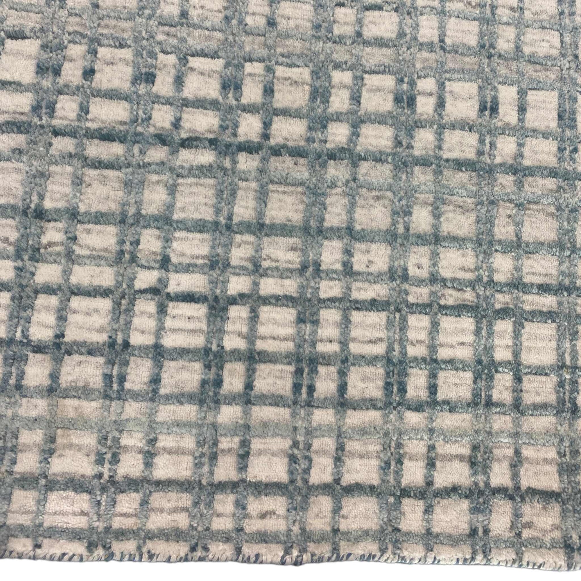 Indian 8' x 10' Modern Transitional Wool  Rug